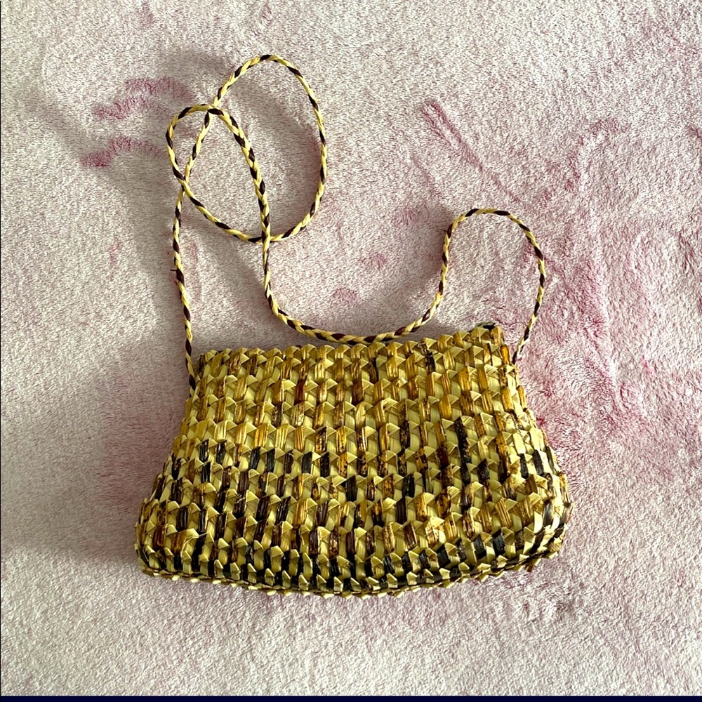 Hand woven purse Beach style